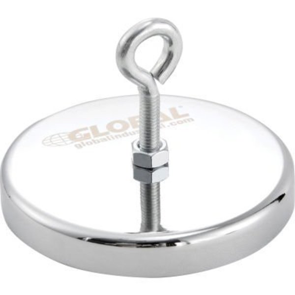 Dailymag Magnetic Tech - Ningbo Global Industrial Ceramic Hang-It Magnet w/ Attached Eyebolt, 95 Lbs. Pull, 6/Pack 320759